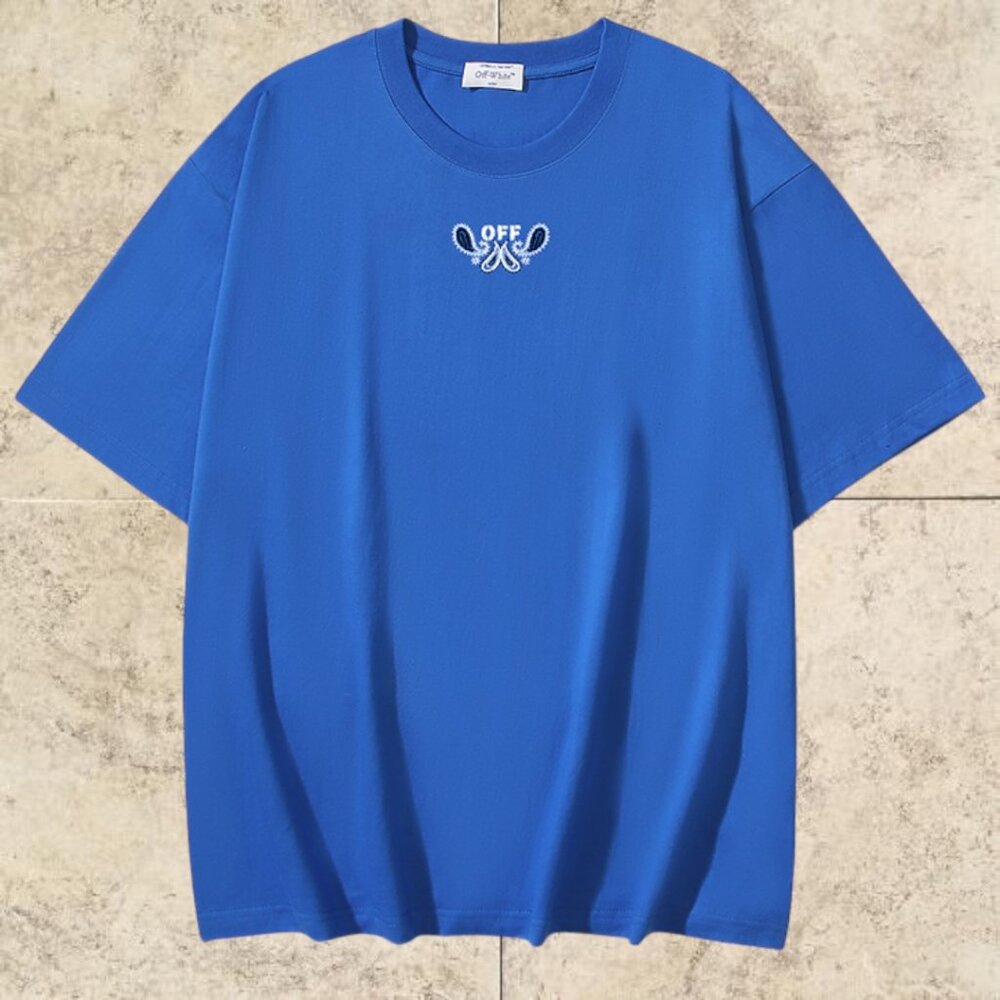 Off-White Men's T-Shirt Blue